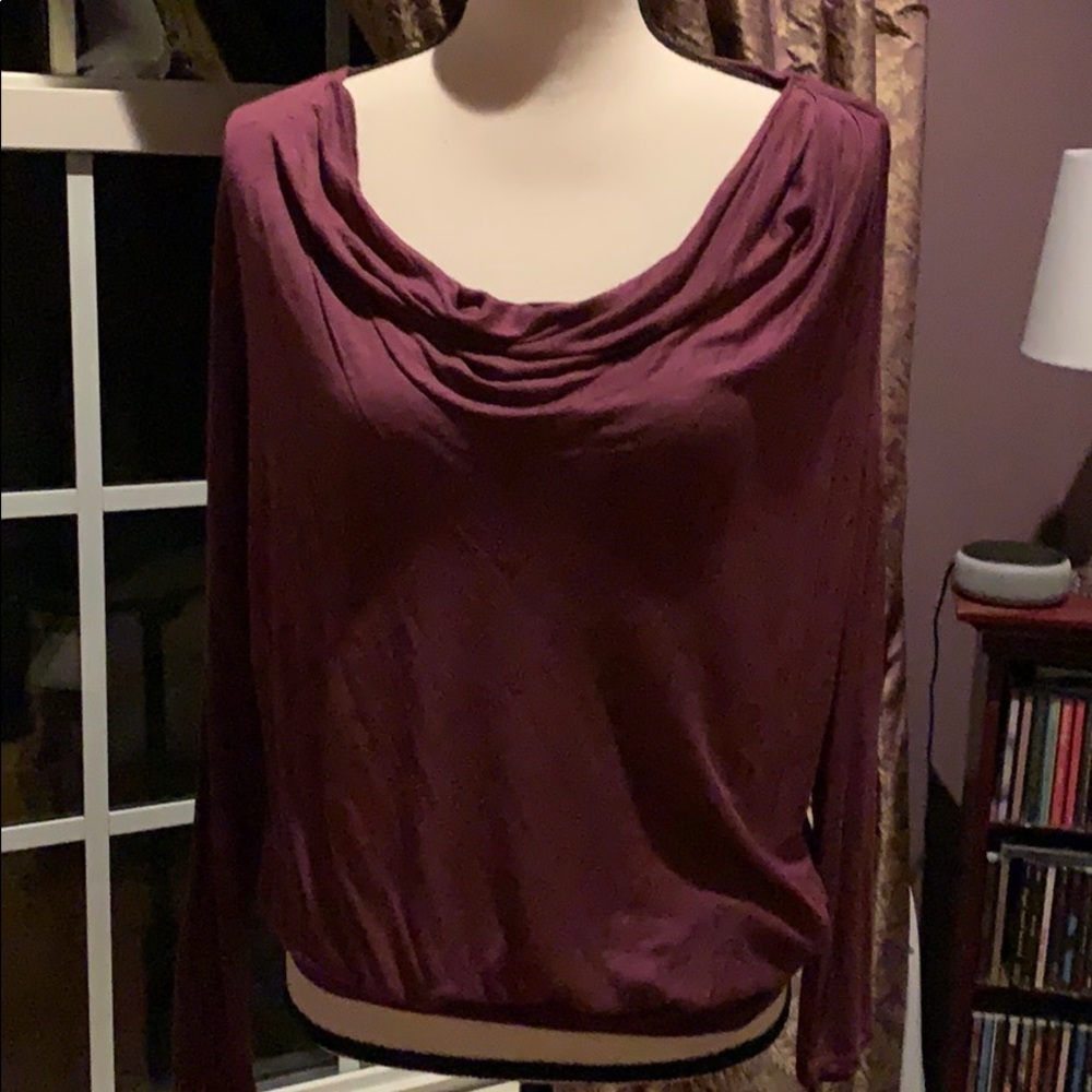 Max Studio cowl neck long sleeve top